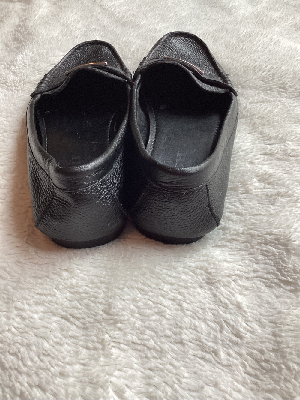 Coach, black leather loafers women’s driving moccasin flat size 7 1/2 - Picture 2 of 6